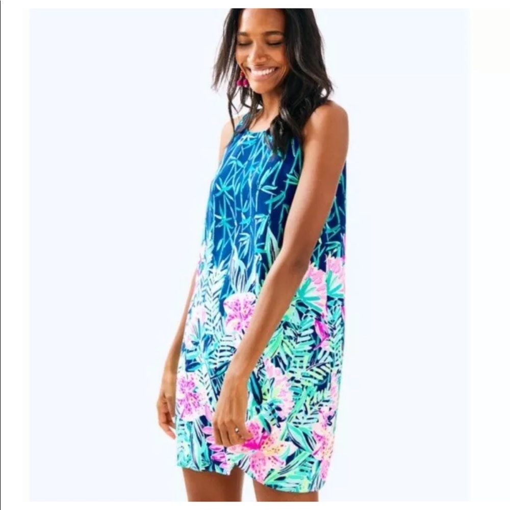Lilly Pulitzer Jackie Silk Slathouse Soirée Shift